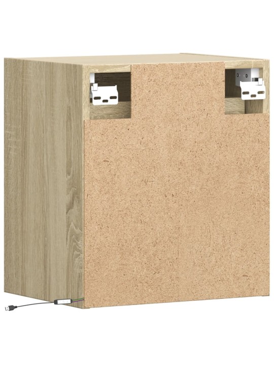 Nástěnná TV skříňka s LED osvětlením dub sonoma 41 x 31 x 45 cm