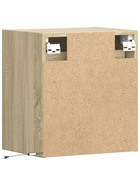 Nástěnné TV skříňky s LED osvětlením 2 ks dub sonoma 41x31x45cm