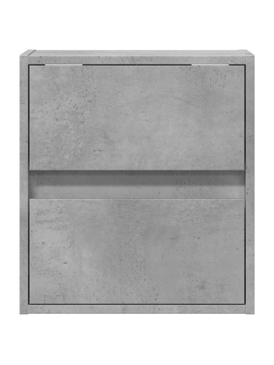 Nástěnná TV skříňka s LED osvětlením betonově šedá 41x31x45 cm