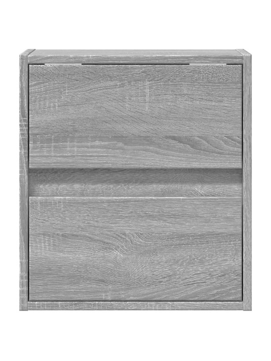 Nástěnná tv skříňka s led osvětlením šedá sonoma 41x31x45 cm