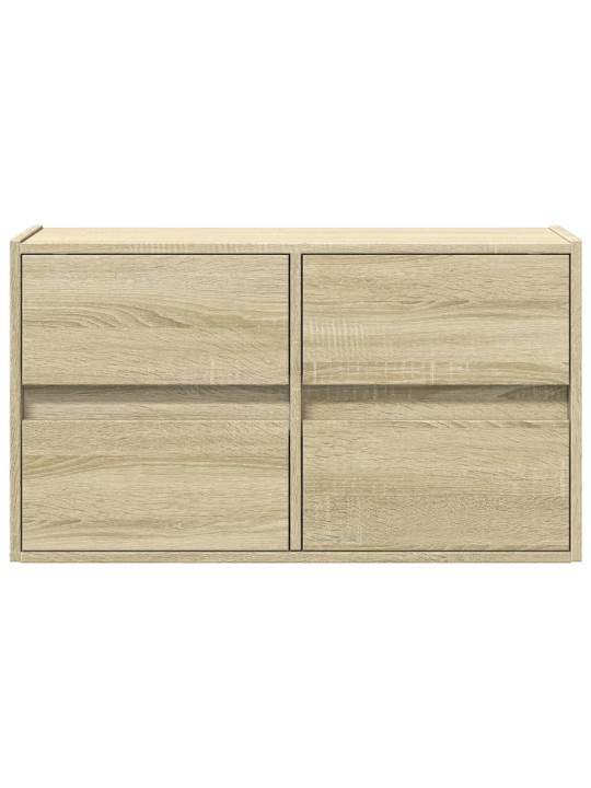 Nástěnná TV skříňka s LED osvětlením dub sonoma 80 x 31 x 45 cm