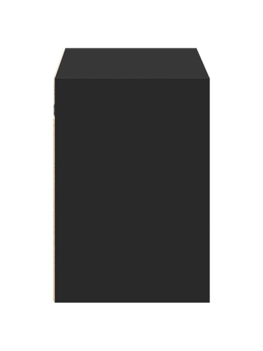 Nástěnná TV skříňka s LED osvětlením černá 100 x 31 x 45 cm