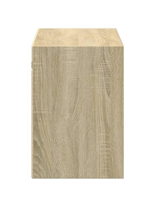 Nástěnná TV skříňka s LED osvětlením dub sonoma 100x31x45 cm
