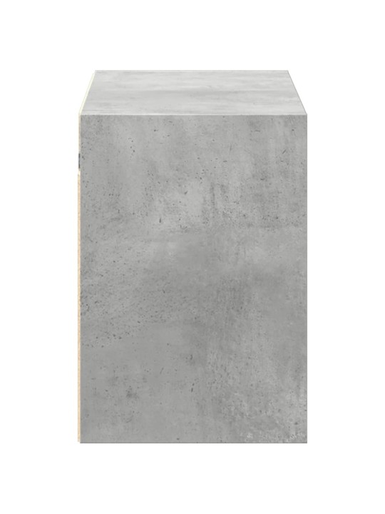 Nástěnná TV skříňka s LED osvětlením betonově šedá 100x31x45 cm