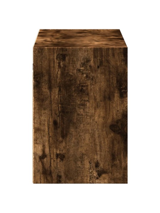 Nástěnná tv skříňka s led osvětlením kouřový dub 100x31x45 cm