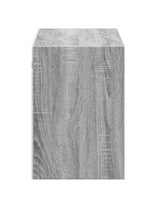 Nástěnná tv skříňka s led osvětlením šedá sonoma 100x31x45 cm