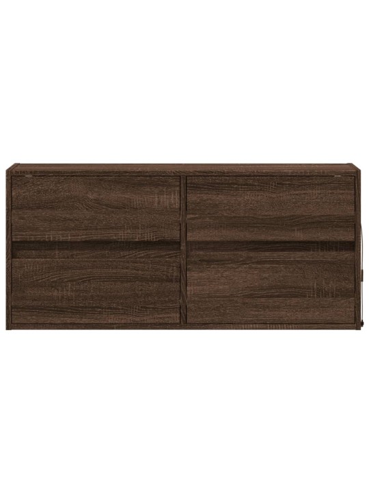 Nástěnná tv skříňka s led osvětlením hnědý dub 100 x 31 x 45 cm