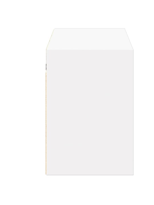 Nástěnná TV skříňka s LED osvětlením bílá 130 x 31 x 45 cm