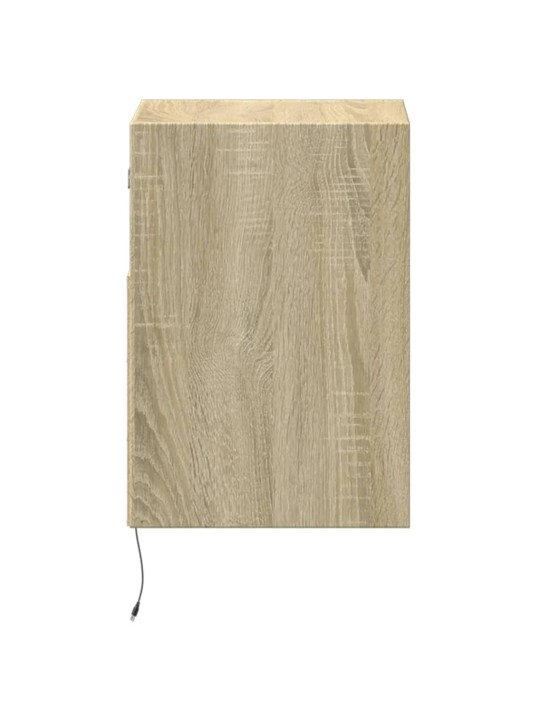 Nástěnná TV skříňka s LED osvětlením dub sonoma 41 x 31 x 45 cm