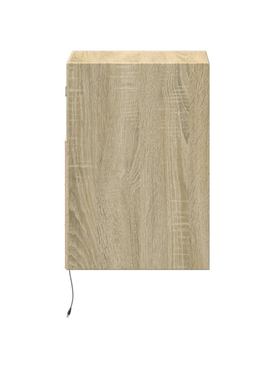 Nástěnné TV skříňky s LED osvětlením 2 ks dub sonoma 41x31x45cm