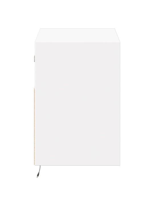 Nástěnná TV skříňka s LED osvětlením bílá 80 x 31 x 45 cm