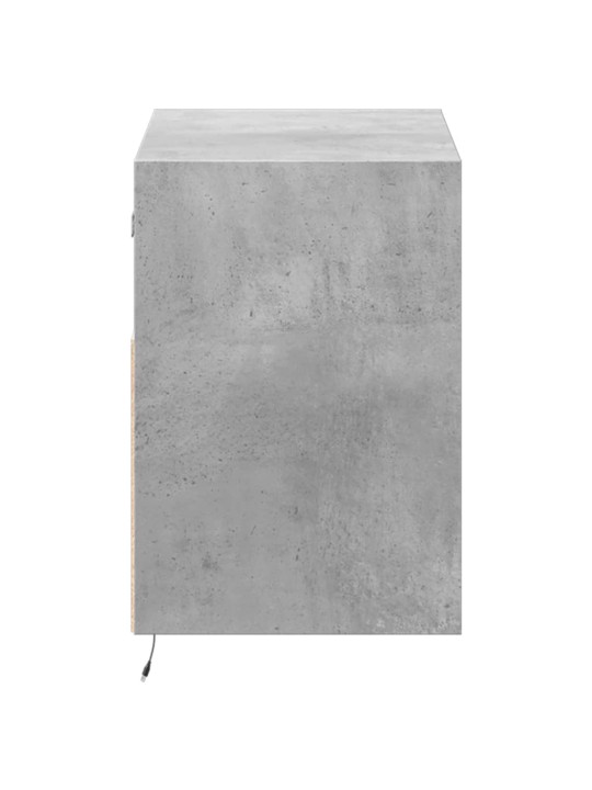 Nástěnná TV skříňka s LED osvětlením betonově šedá 80x31x45 cm