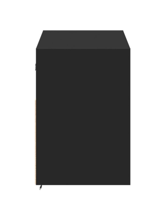 Nástěnná TV skříňka s LED osvětlením černá 100 x 31 x 45 cm