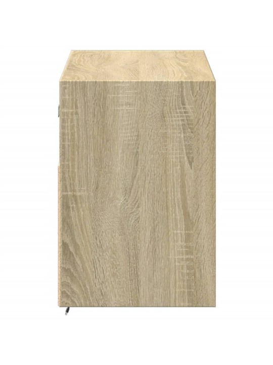 Nástěnná TV skříňka s LED osvětlením dub sonoma 100x31x45 cm