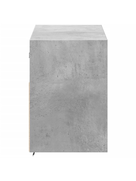 Nástěnná TV skříňka s LED osvětlením betonově šedá 100x31x45 cm