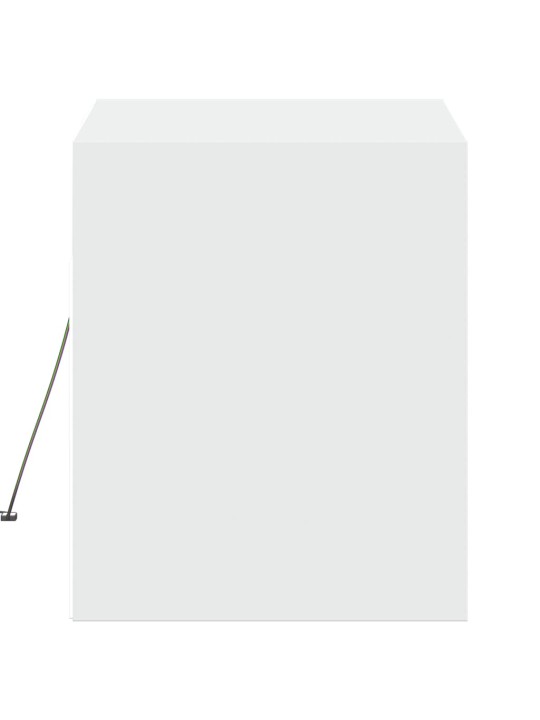 Nástěnná TV skříňka s LED osvětlením bílá 80 x 31 x 35 cm