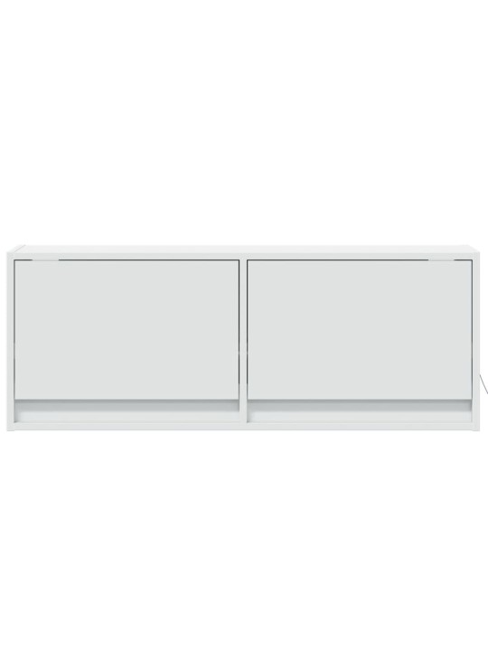 Nástěnná TV skříňka s LED osvětlením bílá 100 x 31 x 35 cm