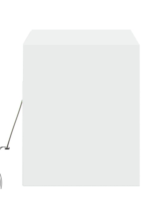 Nástěnná TV skříňka s LED osvětlením bílá 100 x 31 x 35 cm