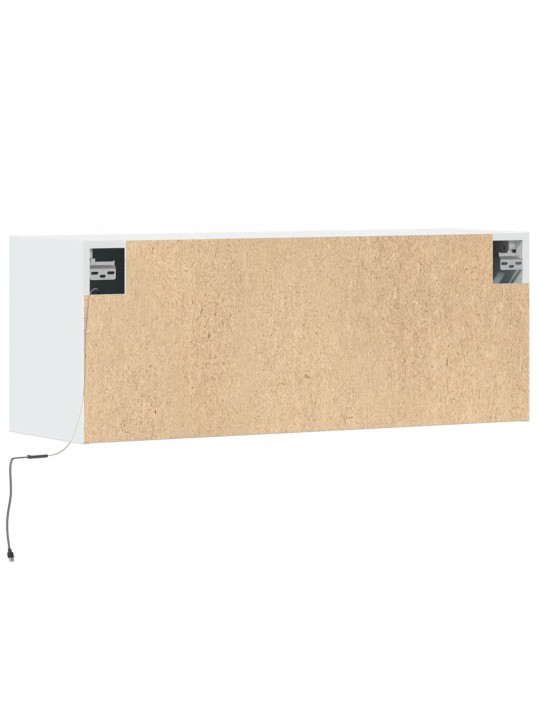 Nástěnná TV skříňka s LED osvětlením bílá 100 x 31 x 35 cm