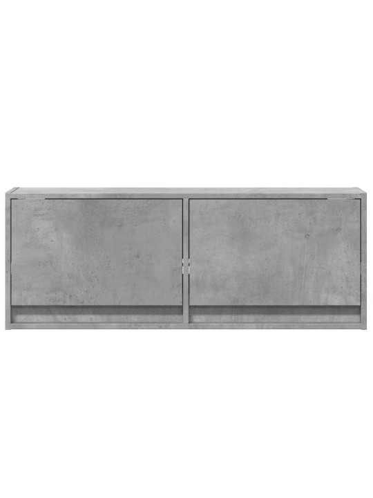Nástěnná TV skříňka s LED osvětlením betonově šedá 100x31x35 cm
