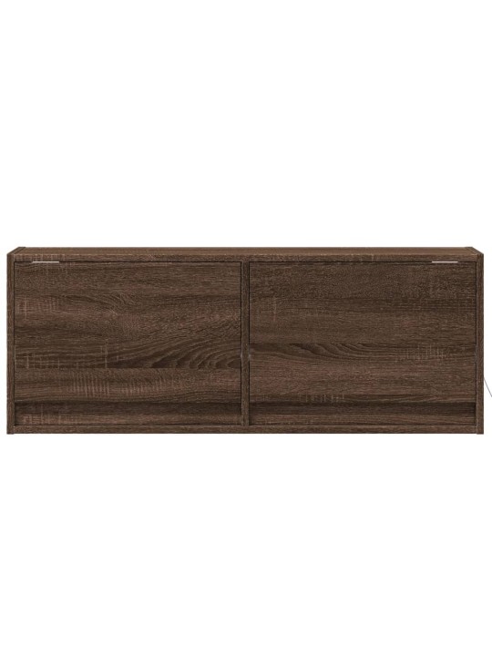 Nástěnná tv skříňka s led osvětlením hnědý dub 100 x 31 x 35 cm