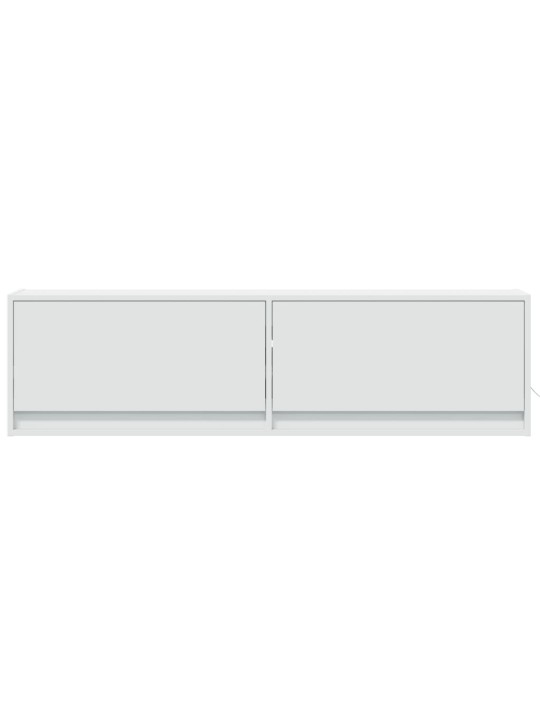 Nástěnná TV skříňka s LED osvětlením bílá 140 x 31 x 38 cm