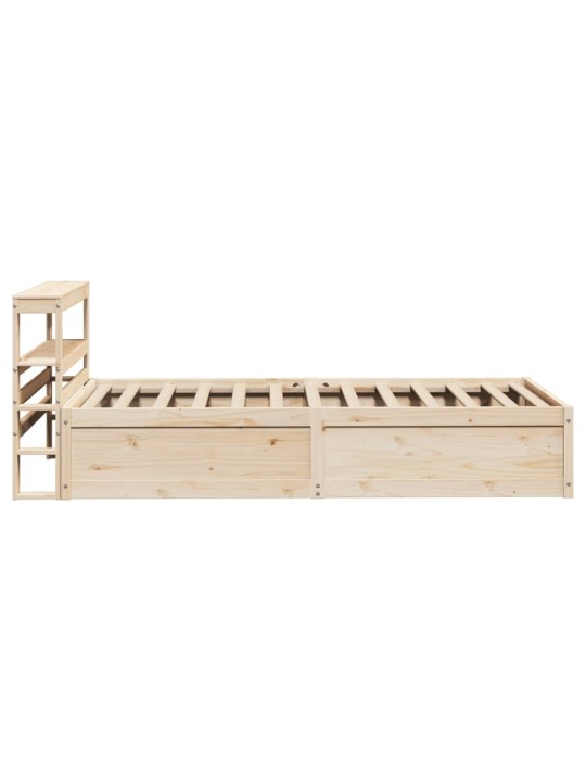 Rám postele s čelem 90 x 200 cm masivní borové dřevo