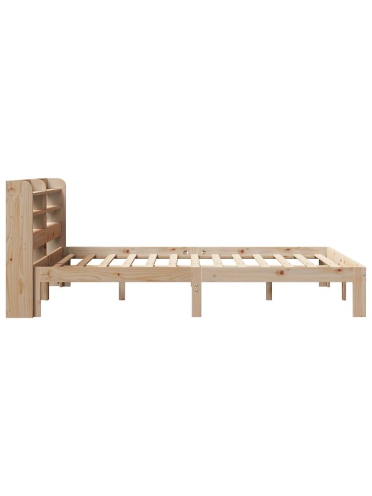 Rám postele s čelem 90 x 200 cm masivní borové dřevo