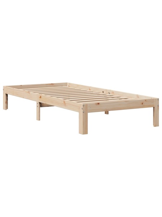 Rám postele s čelem 90 x 200 cm masivní borové dřevo