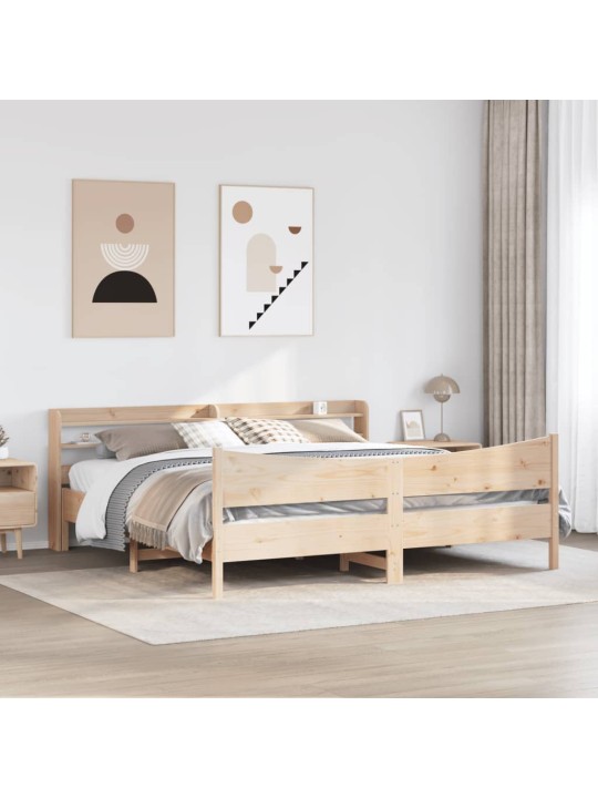 Rám postele s čelem 180 x 200 cm masivní borovice