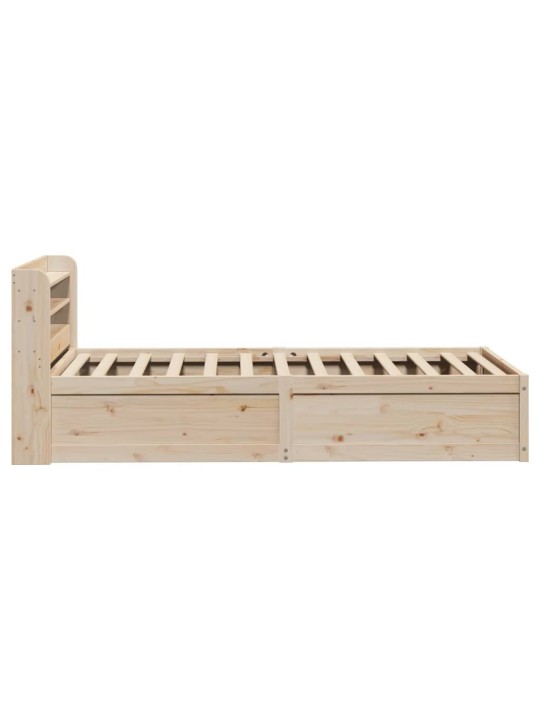 Rám postele s čelem 90 x 200 cm masivní borové dřevo