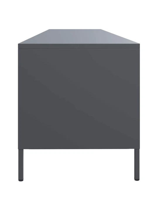 Tv skříňka antracitová 202x39x43,5 cm ocel válcovaná za studena