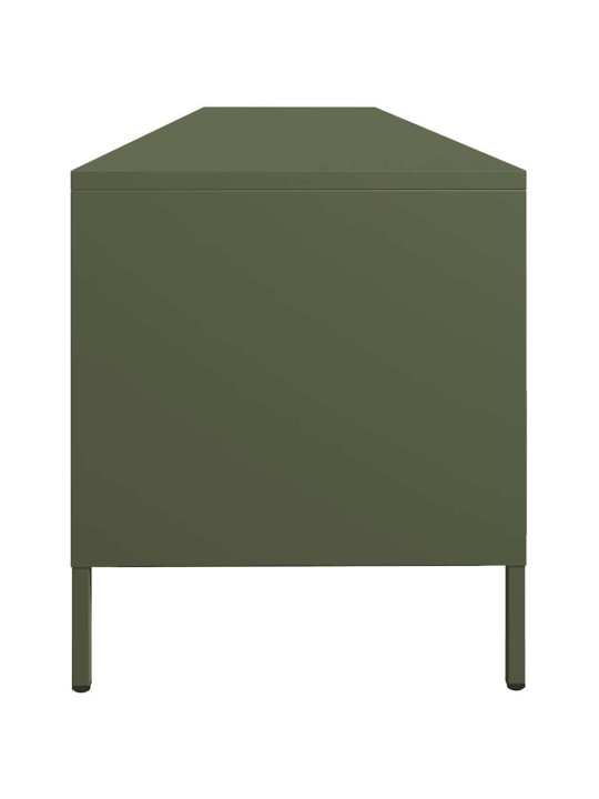 Tv skříňka olivová 202 x 39 x 43,5 cm ocel válcovaná za studena