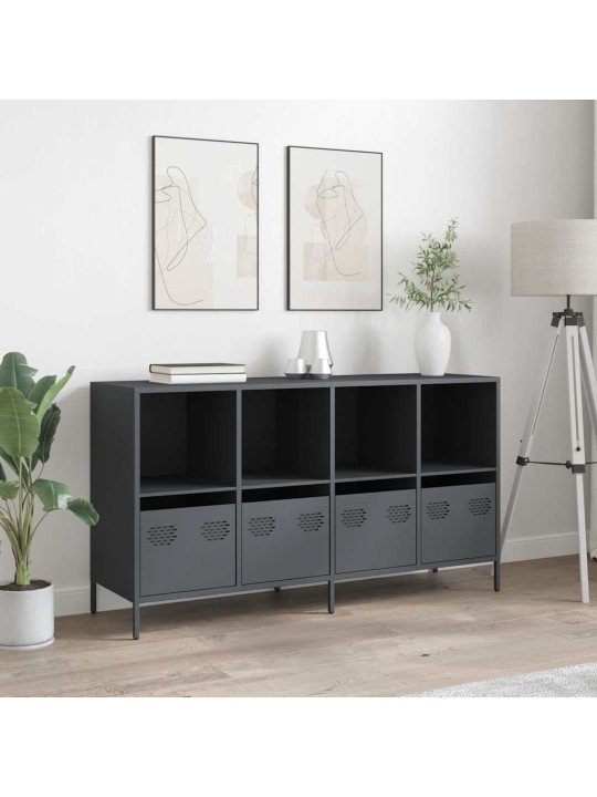 Příborník antracitový 135x39x73,5 cm ocel válcovaná za studena