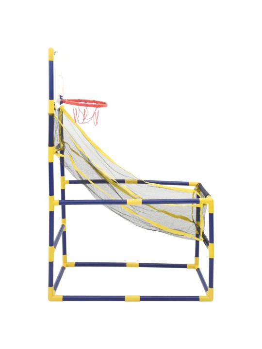 Arkádová basketbalová hra s míčem a pumpičkou 45 x 86 x 127 cm