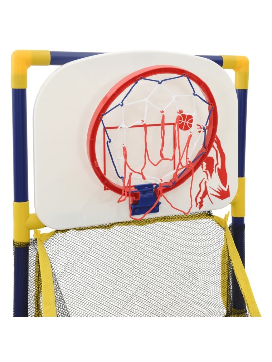 Arkádová basketbalová hra s míčem a pumpičkou 45 x 86 x 127 cm