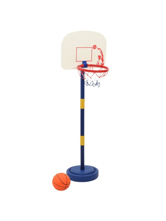 Basketbalový stojan s míčem a pumpičkou výška 90/121 cm