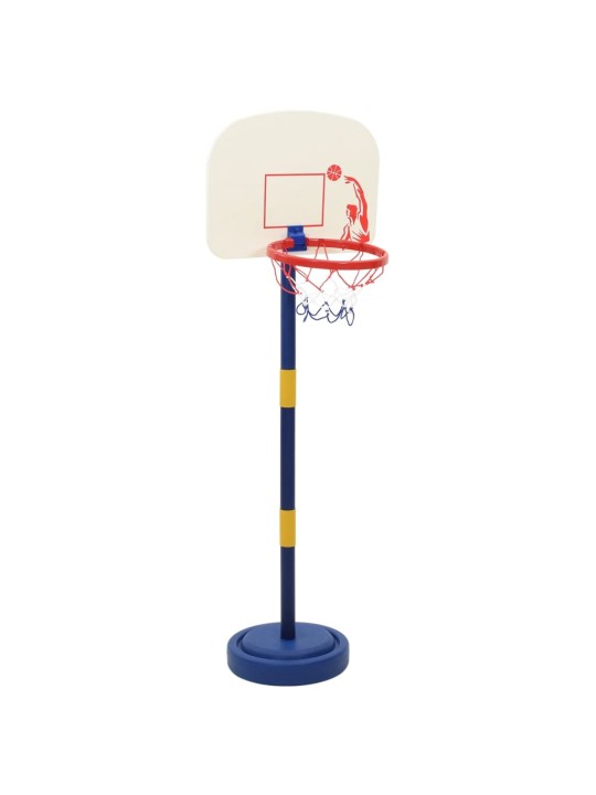 Basketbalový stojan s míčem a pumpičkou výška 90/121 cm