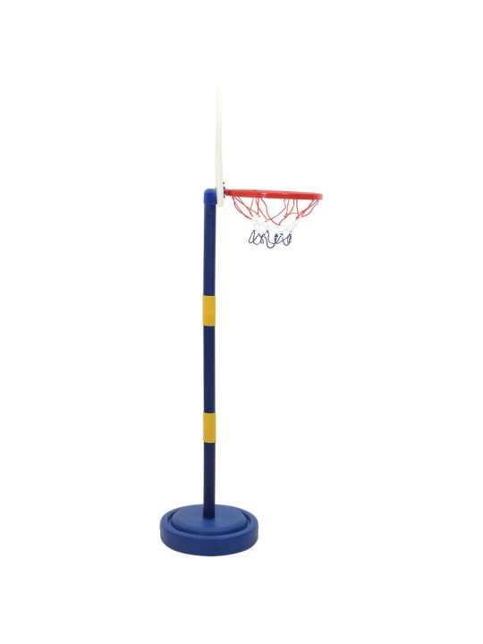 Basketbalový stojan s míčem a pumpičkou výška 90/121 cm