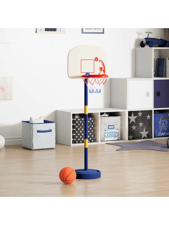 Basketbalový stojan s míčem a pumpičkou výška 90/121 cm