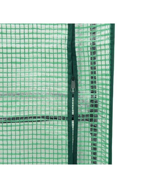 Vyvýšený záhon se skleníkem ratanový vzhled 120 x 40 x 138 cm