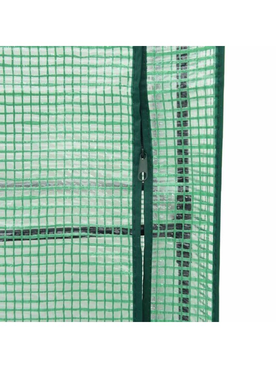 Vyvýšený záhon se skleníkem ratanový vzhled 80 x 40 x 138 cm