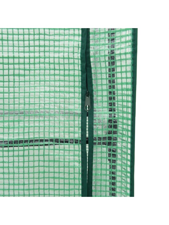 Vyvýšený záhon se skleníkem ratanový vzhled 120 x 40 x 138 cm