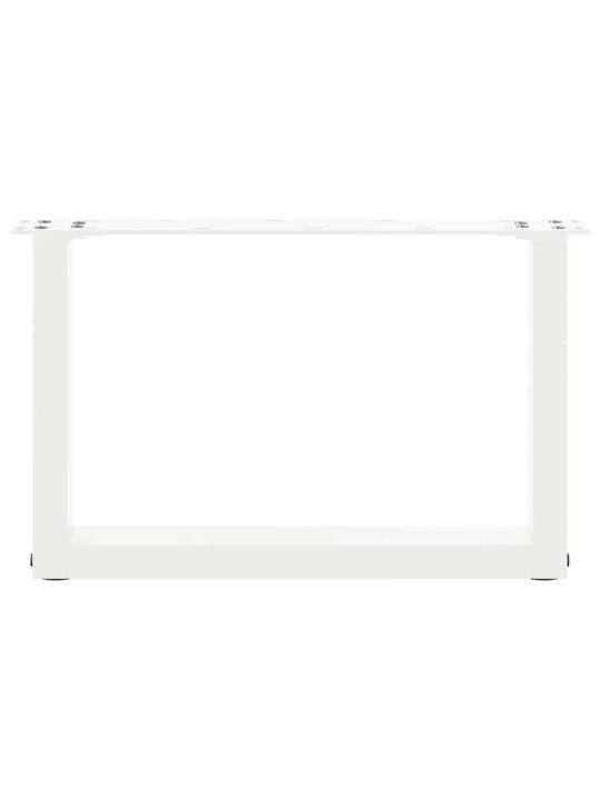 Nohy konferenčního stolku ve tvaru u, 2 ks, bílé, 50 x (30-31) cm, ocel