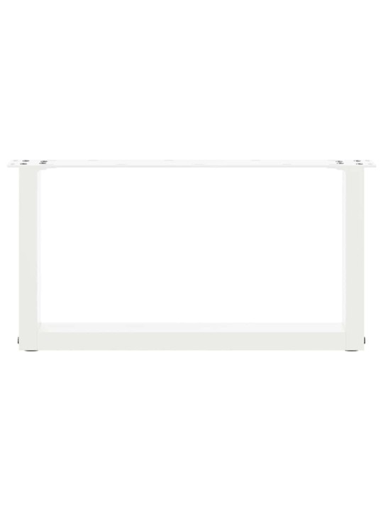 Nohy konferenčního stolku ve tvaru u, 2 ks, bílé, 60 x (30-31) cm, ocel