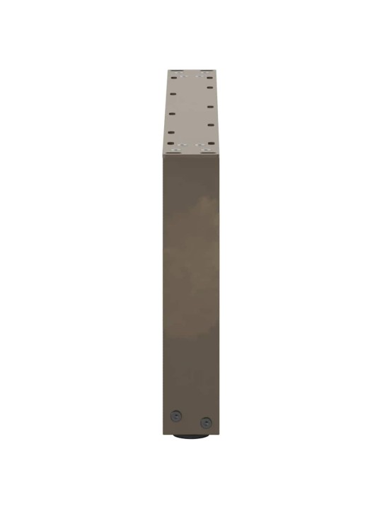 Nohy konferenčního stolku ve tvaru u, 2 ks, přírodní ocel, 60 x (30-31) cm, ocel
