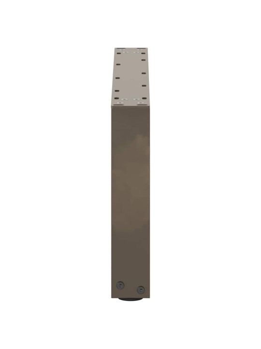 Nohy konferenčního stolku ve tvaru u, 2 ks, přírodní ocel, 70 x (30-31) cm, ocel