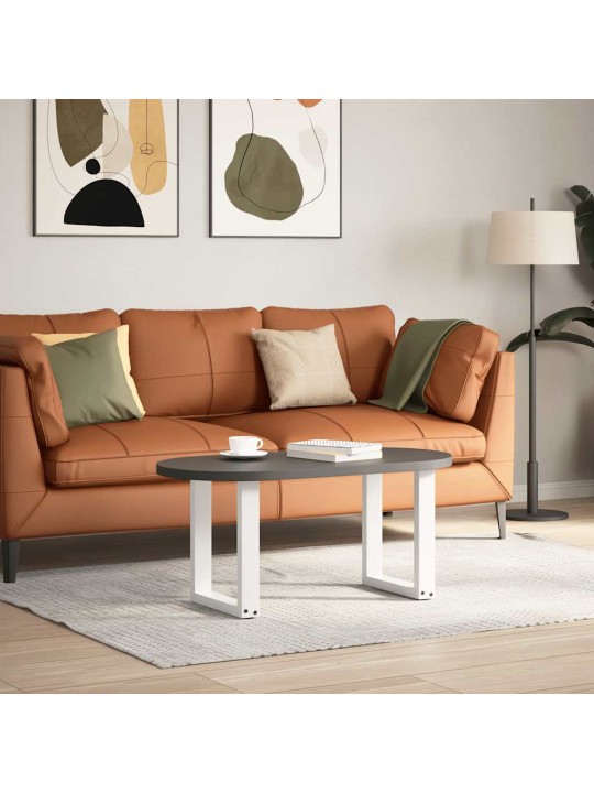 Nohy konferenčního stolku ve tvaru u, 2 ks, bílé, 28 x (42-43) cm, ocel