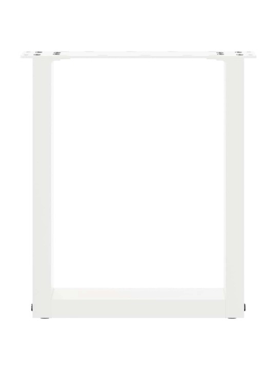 Nohy konferenčního stolku ve tvaru u, 2 ks, bílé, 28 x (42-43) cm, ocel