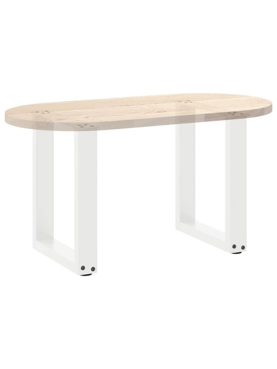 Nohy konferenčního stolku ve tvaru u, 2 ks, bílé, 28 x (42-43) cm, ocel